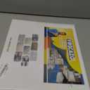 Yipscazo 5 Sheets Peel and Stick Stone Metal Tile Backsplash, Stick on Tiles for Backsplash Kitchen, Bathroom, Laundry Room, Camper, Fireplace (12'' X 12'', White Stone with Metal)