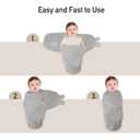 Soarwg Kids Baby Swaddle, Organic Adjustable Baby Swaddles for Newborns, Sleep Sack for Baby Boy and Girl 0-3 Months, 100% Cotton Certified Standard 100 by Oeko-TEX, 3-Pack (Deer Meadow)