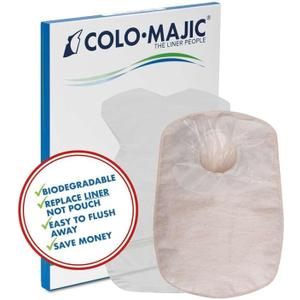 Colostomy Liners 100-Count Ostomy Pouch Covers Biodegradable Liners for Colostomy Bags Professional Colostomy Supplies Leakproof and Flushable (Medium)