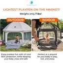 POP 'N GO PLAYPEN - Indoor & Outdoor Baby Playpen for Babies and Toddlers - Baby Beach Tent, Foldable, Portable W/Canopy, Travel Bag, & Mosquito Net - Pop Up Pack and Play Tent (Black)