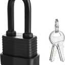 Waterproof Heavy Duty 40mm Laminated Steel Padlock with Keys for Outdoor & Indoor Use, Keyed Alike(Pack of 1)