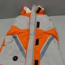 IECOii Dog Coat for Large Dogs, Orange, X-Large - Waterproof Winter Fleece Jacket with Harness, Turtleneck, Reflective Straps, Zipper Closure (X-Large(Chest:29.9 in))