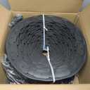 4 inch Tall Landscape Edging Kit 120FT Garden Edging with 210 Spikes for Lawn Edging and Flower Beds (Black, 120FT)