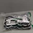 Saodimallsu Women Striped Beach Cover Up Set Button Short Sleeve Collared Crop Top Maxi Skirt Crochet 2 Piece Outfits (Large, Black)