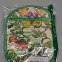 Pot Holders Set of 2 with Transparent Clear Silicone Shell and Nice Fruit Flower Cotton Lining, Heat Resistant to 500 F Kitchen Oven Gloves Pot Holder for Cooking (Fruit Flower, Potholders)