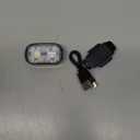 500LM Ultra Bright Mini Clip-on Flashlight Rechargeable, 10 Modes Hands-Free Pocket EDC Flashlights, Waterproof Small Keychain Flashlight, Running Lights for Runners/Emergency/Work/Walking