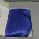 morvally Blue Costume Wig and Glasses for Women Short Blue Bob Wig Fun Anime Cosplay Halloween Wig (Adults)