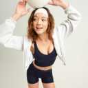 saalt Leakproof Teen Sport Shorts Period Underwear - Soft-Stretch, High-Rise, Machine Washable (Small, Midnight Sky - Super Absorbency)