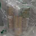 I00000 200 Pack Gold Plastic Cups, 9 Oz Elegant Clear Plastic Cups Gold Rimmed Disposable Wine Glasses Fancy Disposable Party Cup Wedding Cup Drinking Tumblers Cocktail Glasses Perfect for Party