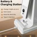 EZVALO 5-Pack Under Cabinet Lighting with Charging Station, 2400mAh Motion Sensor Light, LED Coutner Lights Wireless, 3000K Dimmable, Timer, Magnetic, with Remote Control for Kitchen, Closet, Stair