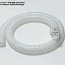 1 1/2 "-12 Ft Pool Filter Pump Connection Hose Premium Kink Free PVC Swimming Replacement Tube for Above Ground Pools, Includes 2 Hose Clamps and Can Be Cut as Needed