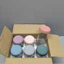 NETANY 6-pack 24oz Glass jars with Airtight Lids, Overnight Oats Containers with Lids, Wide mouth Mason Salad jars, Glass Food Storage Containers for Snacks Yogurt Spice Sugar