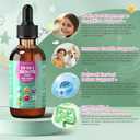 2 x Zeolite Detox for Kids and Adults, Herbal Detox with 800mg DHA, 500mg Inulin, Probiotics & Vitamin B12, D3, C, B6, Cilantro Extract Cleanse to Support Brain, Immune, Gut, Energy, Berry Flavor, 60ML