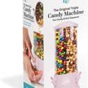 The Original Triple Candy Machine, Fun Candy and Nut Dispenser Pink