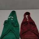 2 Pack Dog Hoodie Sweaters for Small Medium Dogs Warm Dog Clothes for Large Dogs Soft Waffle-Like Laminated Sweatshirt Bulldog (Dark Green+Wine Red, S (Back: 11.5",Chest: 15.5", Neck: 10"))