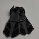 Sugaroom Swim Fins Open Heel, Adjustable Snorkel Fins Diving Fins with Mesh Bag, Snorkeling Gear Flippers Travel Size Short Flippers for Lap Swimming Scuba Dive Adult Men Women Kids (Kids JR 9-13 S/MD, Black)