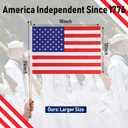 Tudomro 100 Pcs Small American Flag on Stick 12x18 In Mini Small US Flags Handheld with Safety Golden Spear Top 4th of July Decoration American Hand Held Stick Flags for Memorial Day