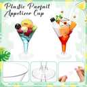 Jingmore 30 Sets 7 oz Clear Charcuterie Cups for Martini Party Salad Appetizer Cups Dressing Alcohol Bottle Set Mini Plastic Martini Glasses Set for Wedding Birthday Appetizers Food (Clear)