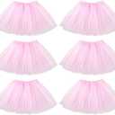 kilofly 2pc Girls Ballet Tutu Kids Birthday Princess Party Favor Dress Skirt Set