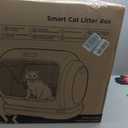 UBPET XXXL Self-Cleaning Litter Box, 106L Automatic Cat Litter Box with App Control, Odor Control, Anti-Pinch Safety Sensors & Low Entry for Multi-Cat Homes