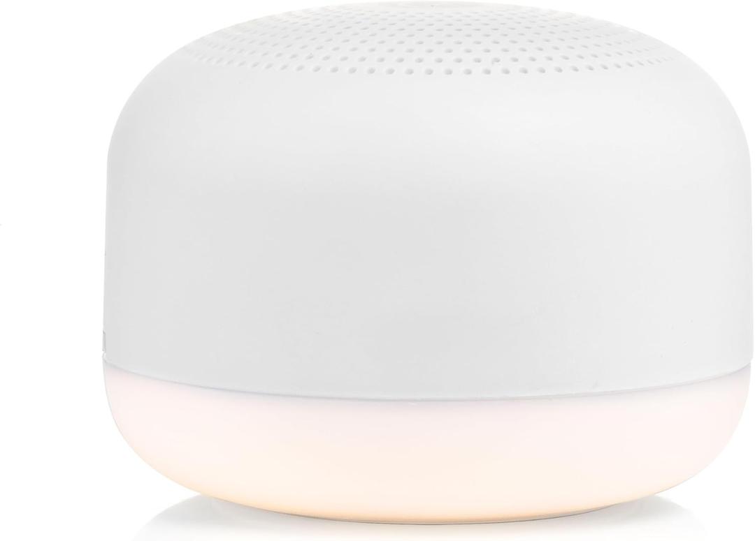 Yogasleep Travel Mini Portable White Noise Sound Machine | 6 Soothing Sounds | Soft Dimable Night Light | Compact Sleep Therapy for Adults & Baby | USB Rechargeable | Lanyard for Easy Hanging