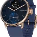 Withings ScanWatch 2 - Hybrid Smart Watch, Heart Rate Monitoring, Fitness Tracker, Cycle Tracker, Sleep Monitoring, GPS Tracker, 30-Day Battery Life, Android & Apple Compatible, HSA/FSA (Rose Gold Blue)