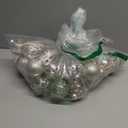 30pcs Christmas Ball Hanging Ornaments Plastic Glitter Xmas Tree Decorations for Holiday Party Wedding Home Festive Decor Gold