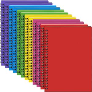 Yahenda Spiral Notebook College Ruled Journals Notebooks Lined 8.3 x 5.5 Inch Note Books Bulk A5 Writing Notebooks Thick Paper Notebook for Office Business School Supplies (Mixed Colors, 18 Pcs)