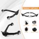 Adjustable Lift Front Upper Control Arms for Chevy Silverado 1500 2014-2018 GMC Sierra Yukon Tahoe 2-4" Suspension Heavy-Duty Ball Joint