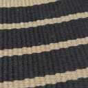 OJIA Outdoor Rug 3'x5', Black and Tan Area Rug Machine Washable Rugs Cotton Hand Woven Entry Rug Indoor Outdoor Striped Carpet for Front Porch/Deck/Backyard/Camping/Outdoor Decor