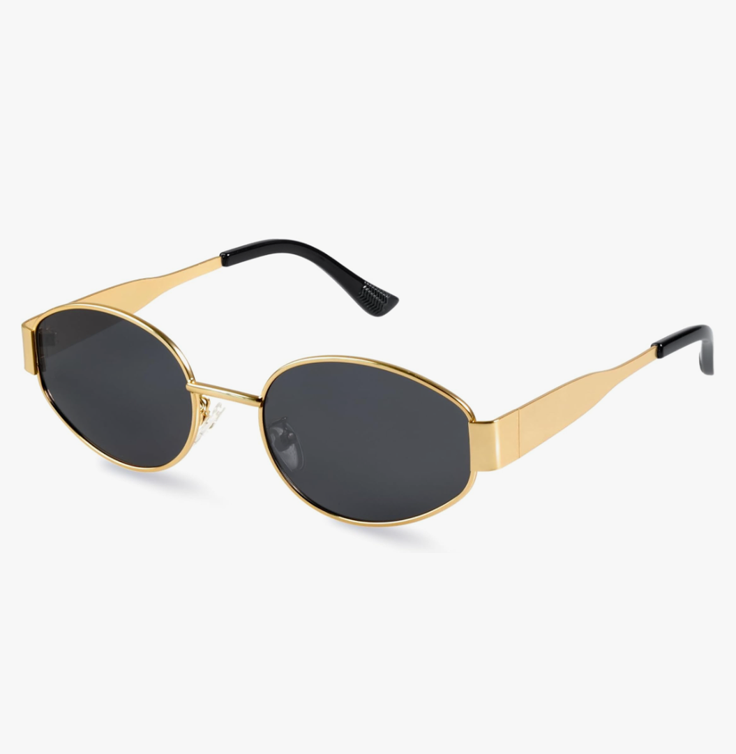 livho 2025 Trendy Oval Sunglasses - Stylish Polarized Shades for Everyday - Retro Metal Frames