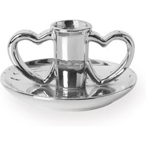 Vintage Candlestick Silver Candle Holder Taper Candle Sticks Holder Decor Table Centerpiece Wedding Festive Christmas Mantel Decoration Or Home Decor