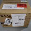 VASAGLE Corner Shelf Wall Mount, 5-Tier Floating Corner Bookshelf, Plant Shelf for Bedroom, Living Room, Bathroom, Home Office, Cloud White