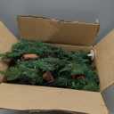 2 Pack 24" Lighted Outdoor Christmas Tree Urn Fillers with Timer 8 Mode Warm & Colorful Light Red Berries Pine Cones Battery Operated Tripod Stake Outdoor Light Up Planter Filler Porch Holiday Decor