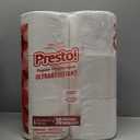 Amazon Brand - Presto! Ultra-Strong 2-Ply Toilet Paper, 24 Mega Rolls = 120 Regular Rolls, 308 Sheets Per Roll, Unscented