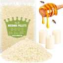 VIPwax White Beeswax Pellets 1LB, Natural Organic Beeswax for Candle Making, Body, Skin Care DIY, Lip Balm and Soap Making Supplies