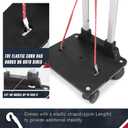 Zoofen Folding Hand Truck Lightweight Luggage Cart with 4 Wheels Compact Trolly Cart with 2 Elastic Ropes for Luggage,Backpack, Bags, Travel and Office Use(24 * 31cm)