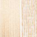 52 Strands 35.4" x 79" Bamboo and Wood Beaded Curtain for Doorway Handmade Natural Doorway Beads Bohemian Bamboo and Wooden Room Devider Hanging Boho Beaded Curtain,Beige