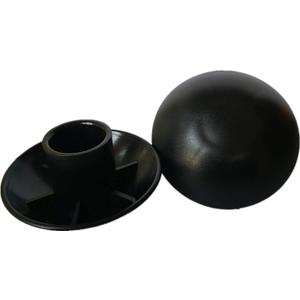 Blas Boat Cover Support Mushroom Cap 70mm/2.75 Inches, Anti-Burst Front or End Cap for Camping and Backpack Tent, Puncture Proof for Tarp (4 Packs, Black)