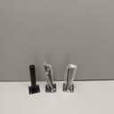 HARSKIYER 6 Inch Furniture Legs Set of 3, Adjustable Cabinet Legs Metal Furniture Feet, Black Furniture Support with Screws for Sofa, Cabinet, Dresser, Table, Shelf, Couch