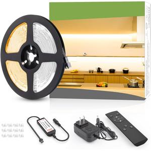 NOVOSTELLA 20ft Waterproof Tunable White LED Strip Lights, Dimmable Flexible Rope Light 3000K-6500K 12V Tape Light with Remote, Ribbon for Outdoor and Indoor Bedroom Home Mirror Kitchen Bar Cabinet