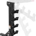 MaxxHaul Hitch Mount 4 Bike Rack 150 lb Capacity HeavyDuty Swing Down Design Fits Cars Trucks SUVs and Minivans with Safety Reflector Easy Install (70210)