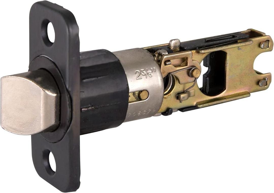 Design House 790287 2-Way Adjustable Passage Round Corner Replacement Latch, Oil Rubbed Bronze
