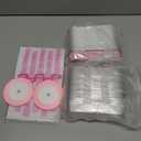 100 Pack Mini Cake Pans with Lids Spoons & 1 Piping Bag and Tips Set  6.8oz Disposable Aluminum Foil Pink Mini Loaf Pans for Cake Tins, Baking, Gift & Parties