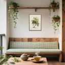 Framed Vintage Willow Trees Canvas Wall Art Rustic Watercolor Plant Prints Country Landscape Poster Green Botanical Pictures Calm Paintings Farmhouse Home Wall Decor for Bedroom Office