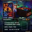 MTG Card Sleeves 100 Pcs Turtles Forever Textured Back Art Sleeves Deck Protector, HD Clear Front & Matte Back, Ultra-Durable, Smooth Shuffle Standard Size Card Sleeves Fit TCG MTG Cards