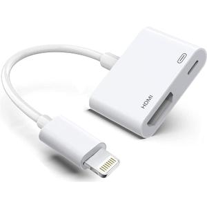 Apple Lightning to HDMI Adapter, Digital AV Audio Dongle, 1080P Sync Screen Cable for iPhone, iPad, iPod to TV/Projector/Monitor, MFi Certified Video Converter