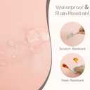 Romanstile Rectangle Pink Tablecloth - 60 x 84 inch Waterproof and Wrinkle Resistant Washable Polyester Table Cloth for Kitchen Dining/Party/Wedding Indoor and Outdoor Use