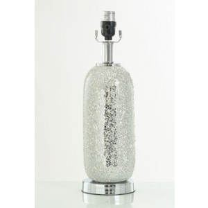 Stylecraft Silver Mosaic and Metal Table Lamp