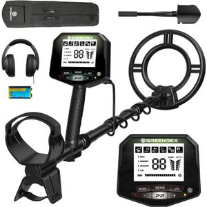 Metal Detector for Adults Professional, Waterproof Pinpoint, High Accuracy Gold and Silver Detection, Underwater and Beach Use, 10'' IP68 Coil, Bigger LCD, New Advanced DSP Chip, Black